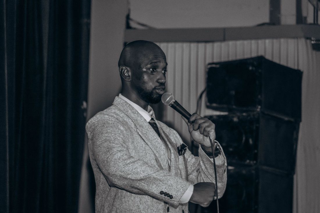 Bappa Oumar lors du spectacle Héritage