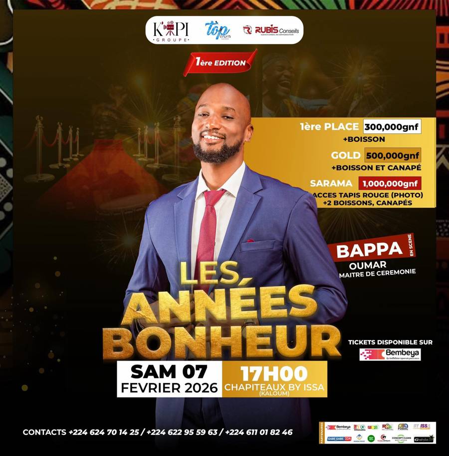 Affiche de Bappa Oumar, maître de cérémonie des Années Bonheur