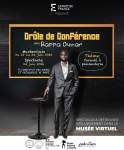 Affiche de la masterclass et du spectacle Drôle de conférence à Boké