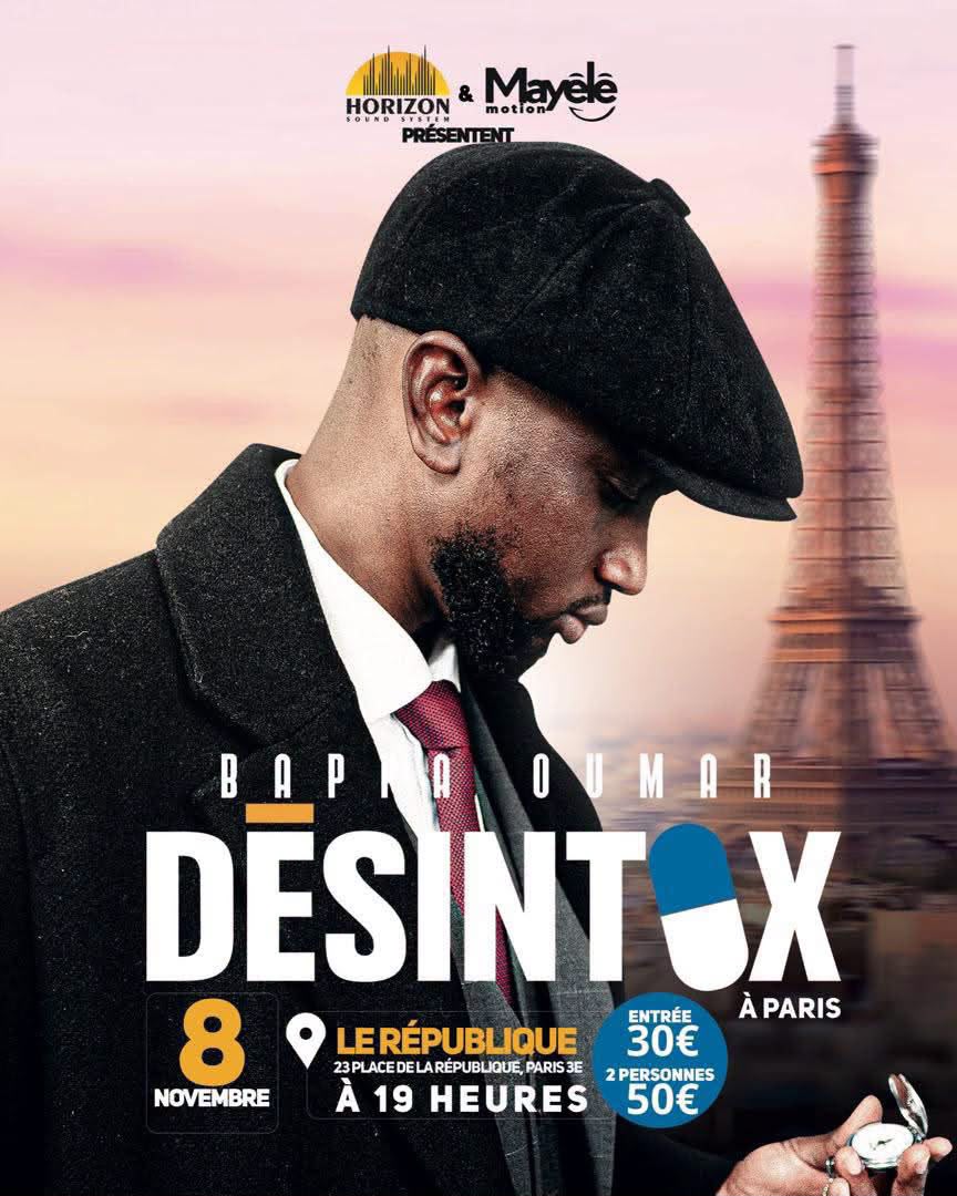 Affiche de Désintox avec Bappa Oumar au République à Paris, 8 novembre 2026 à 19 h